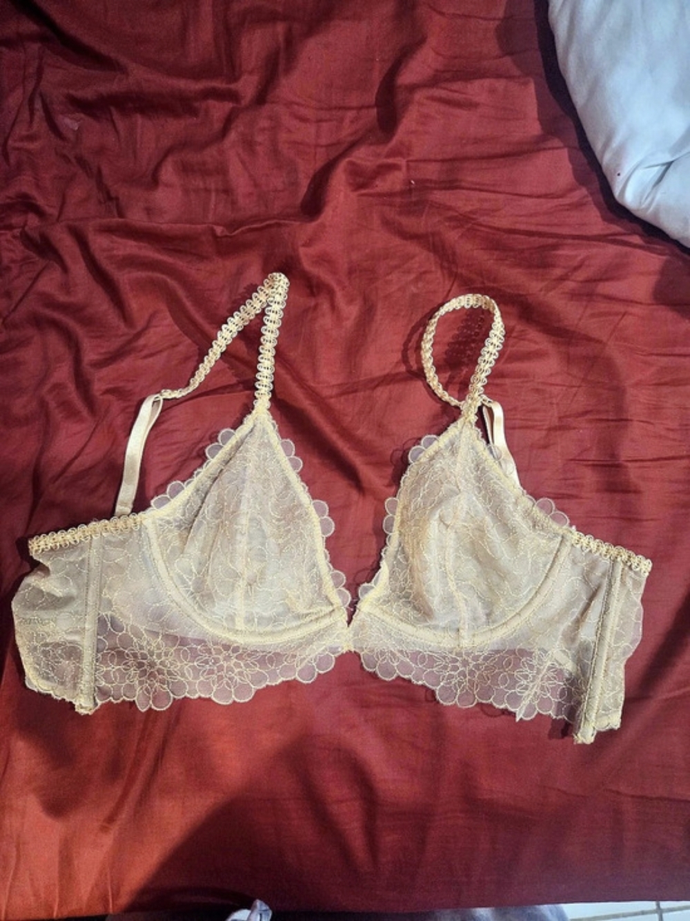 Free People Lucia Underwire Bra Beige